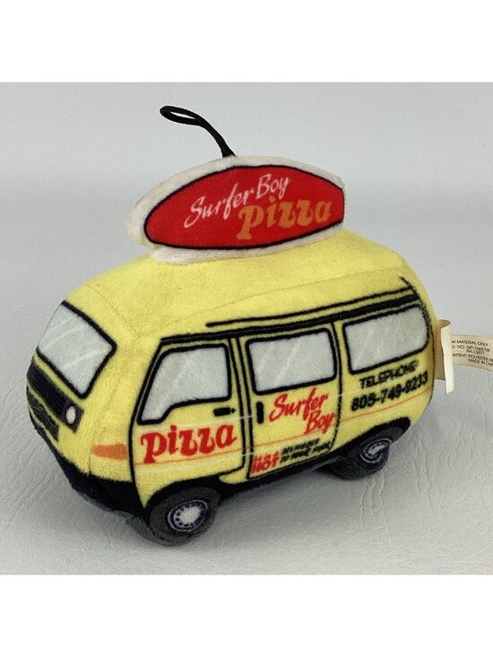 Other - Stranger Things Surfer Boy Pizza Plush Stuffed Squeaker Dog Toy Netflix 2022